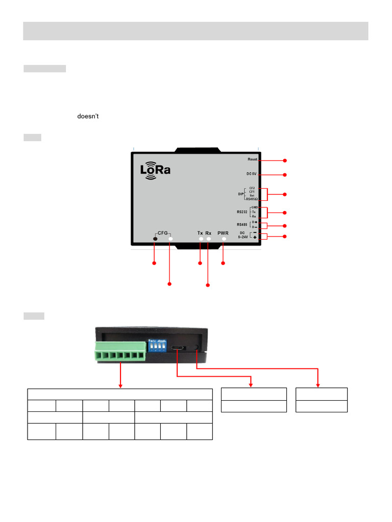 Manual AUS 405 LoRa To RS485 RS232 Converter | PDF | Usb | Computing
