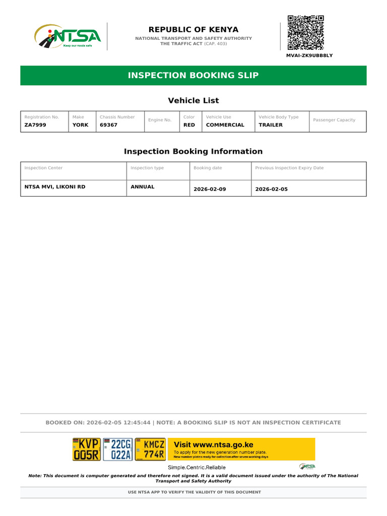 Mvai Zk9ubb8ly Booking Slip | PDF