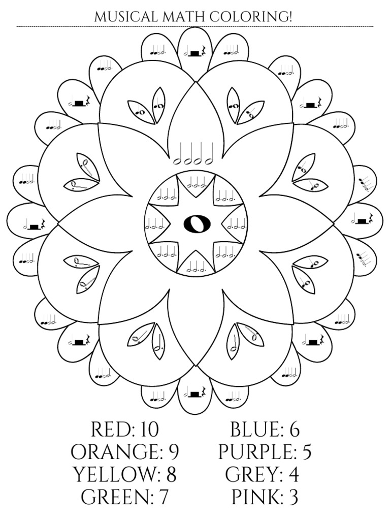 Minimalist Mandala Coloring Page Worksheet | PDF