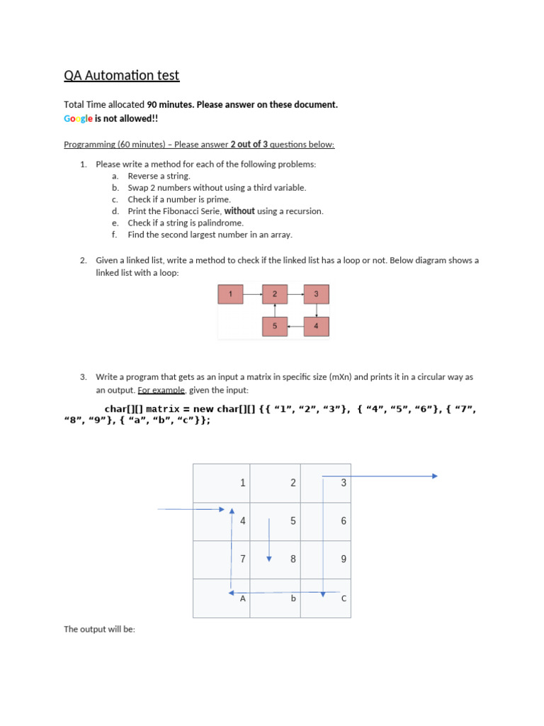 QA Automation Test - Seleniu | PDF | Selenium (Software) | Html Element