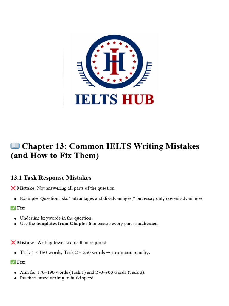 6 - ? Chapter 13 - Common IELTS Writing Mistakes (And How To Fix Them ...