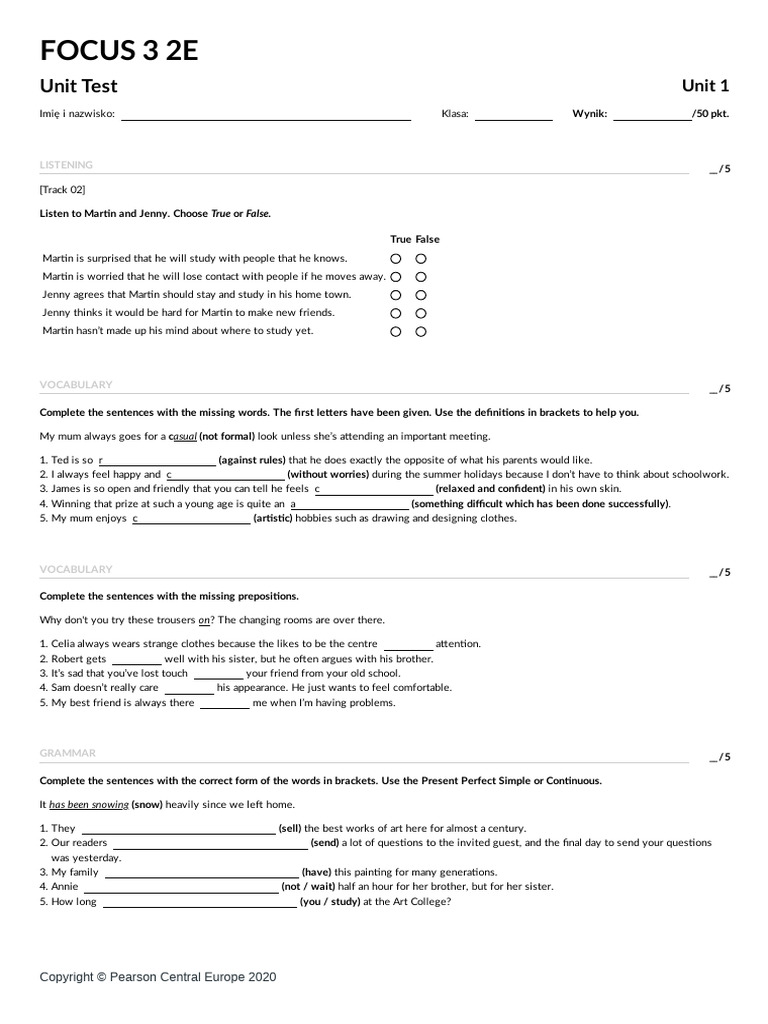 Unit 1 Unit Test V1 | PDF