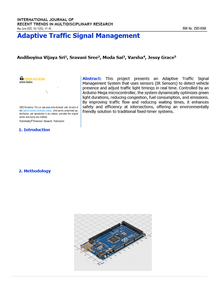 Adaptive Traffic Signal Management | PDF | Light Emitting Diode | Infrared