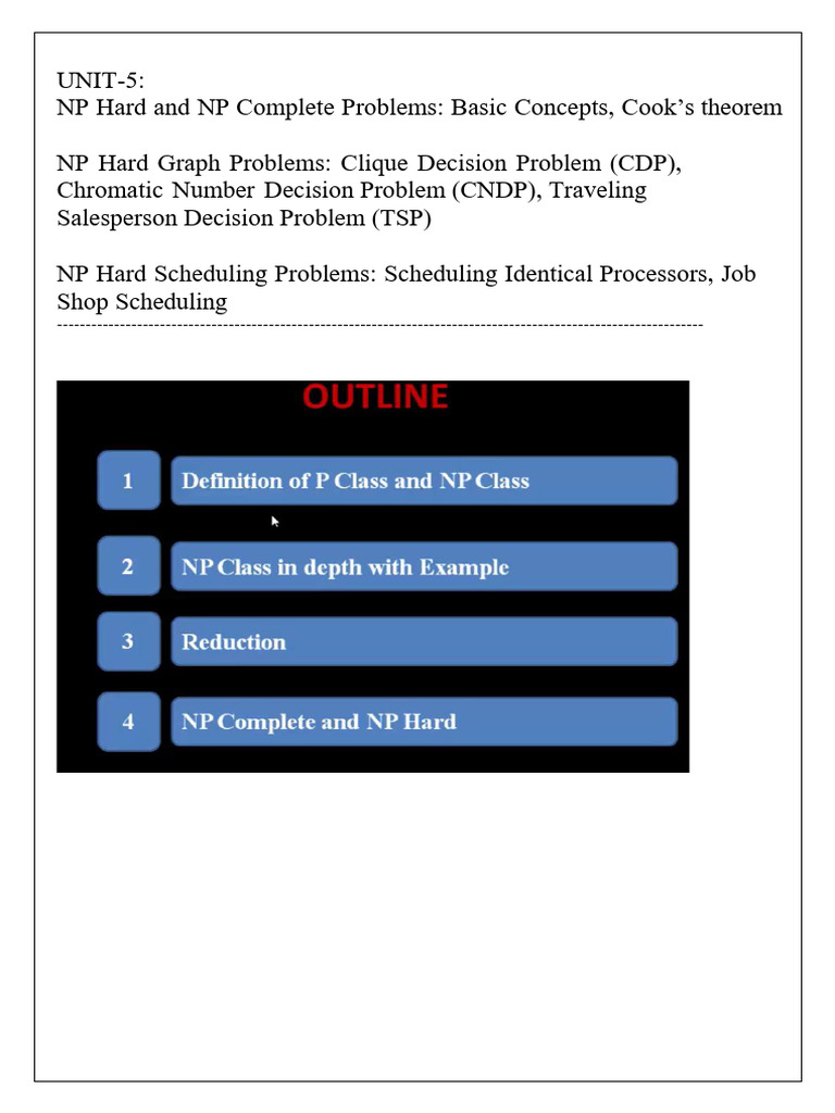 Uint-5 Adsa | PDF | Computational Problems | Computational Complexity ...