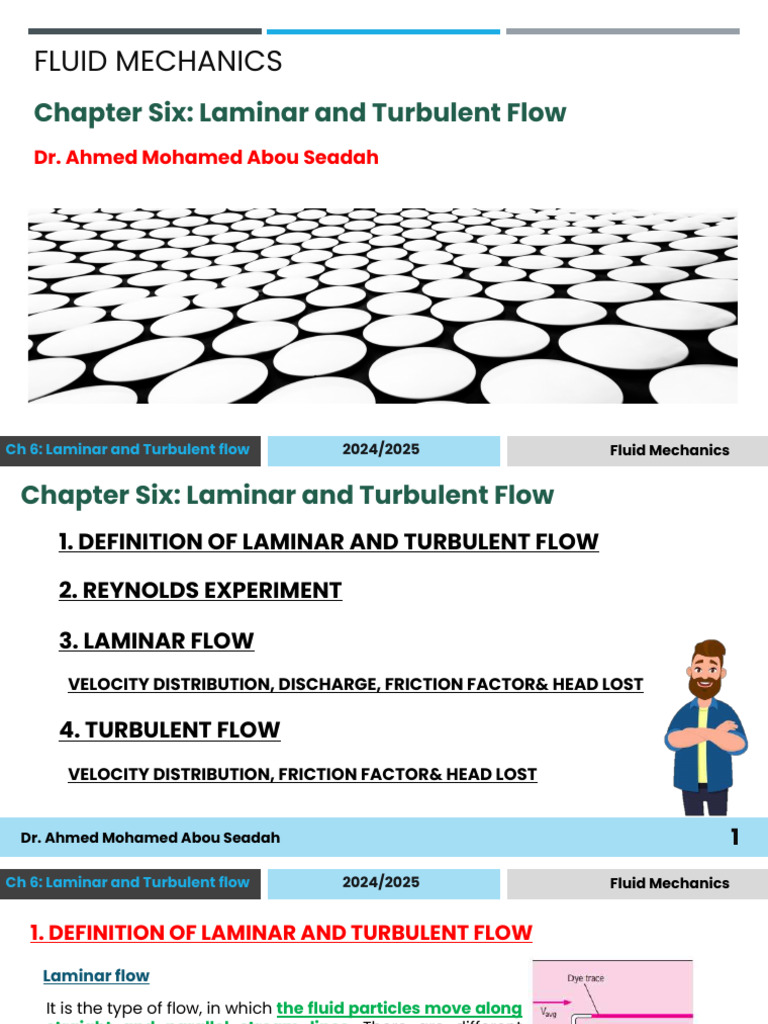 Chapter6 Laminar and Turbulent Flow | PDF | Laminar Flow | Fluid Dynamics