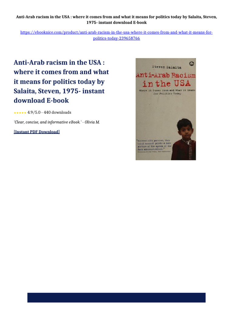 Anti-Arab racism in the USA : where it comes from and what it means for ...