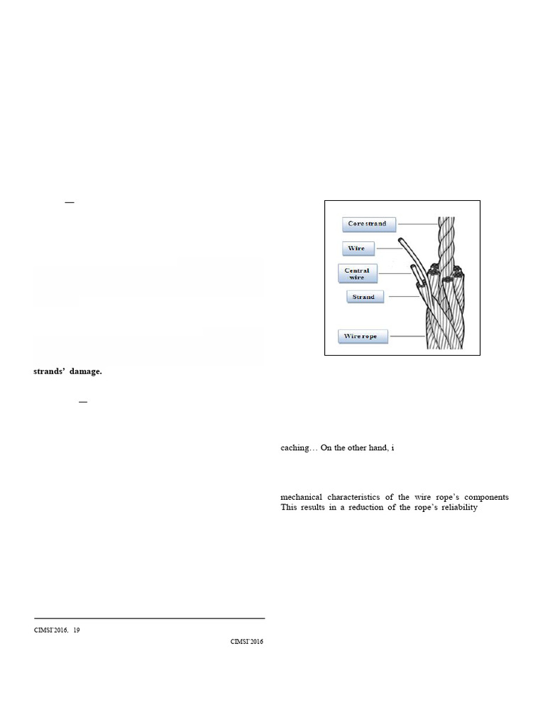 Analytical Model For Residual Strength Monitoring of Steel Wire Ropes ...