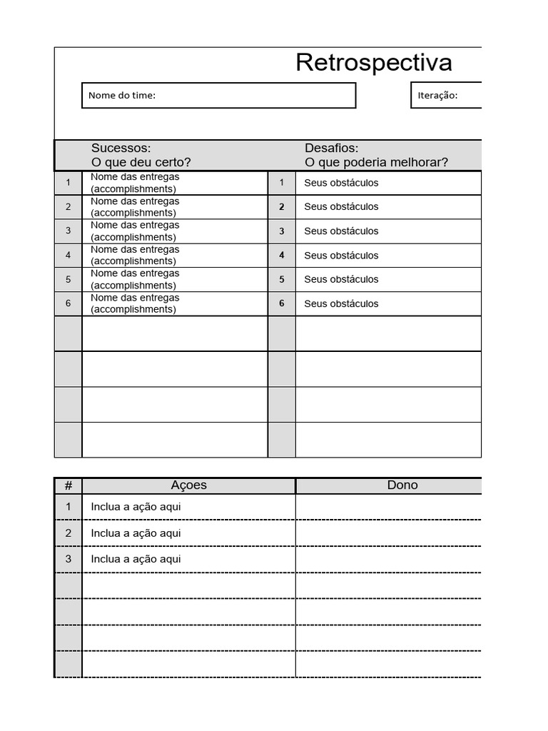 Agile Retrospective 01 - PT | PDF