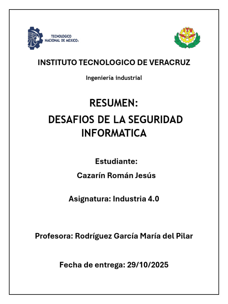 Tarea 3. Desafios de La Seguridad Informatica | PDF | La seguridad ...