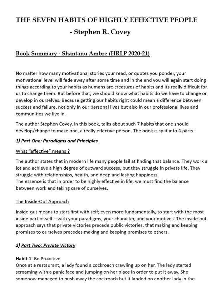 Book Summary Original | PDF | Thought | Psychology