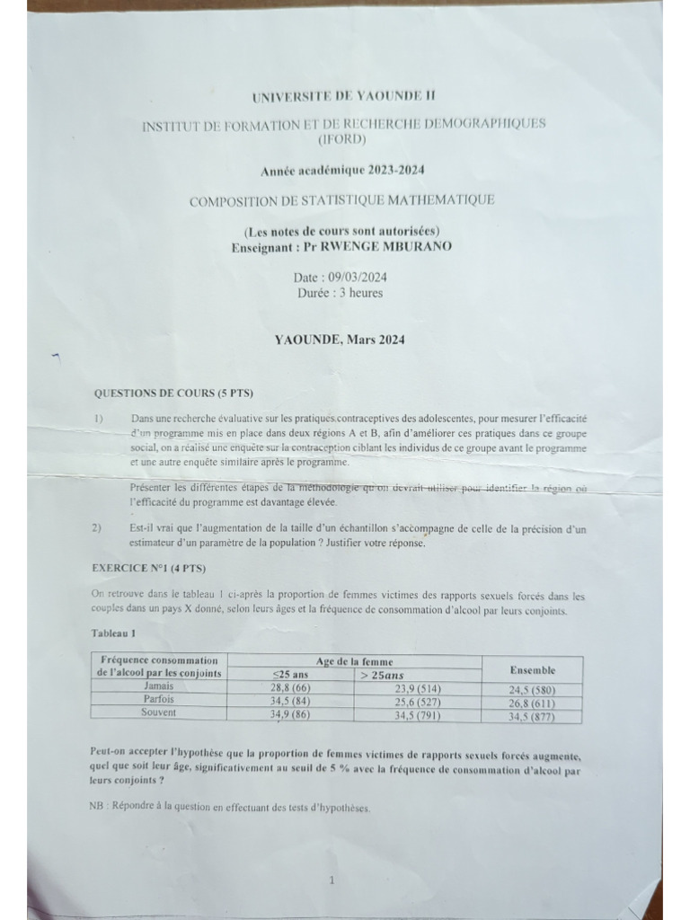 Stat2 2023-2024 | PDF