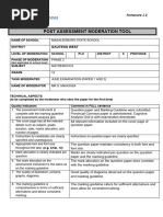 J2 Post Assessment Moderation Tool | PDF | Multiple Choice | Cognitive ...