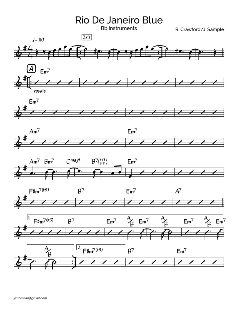 Rio de Janeiro Blue BB Instruments | PDF