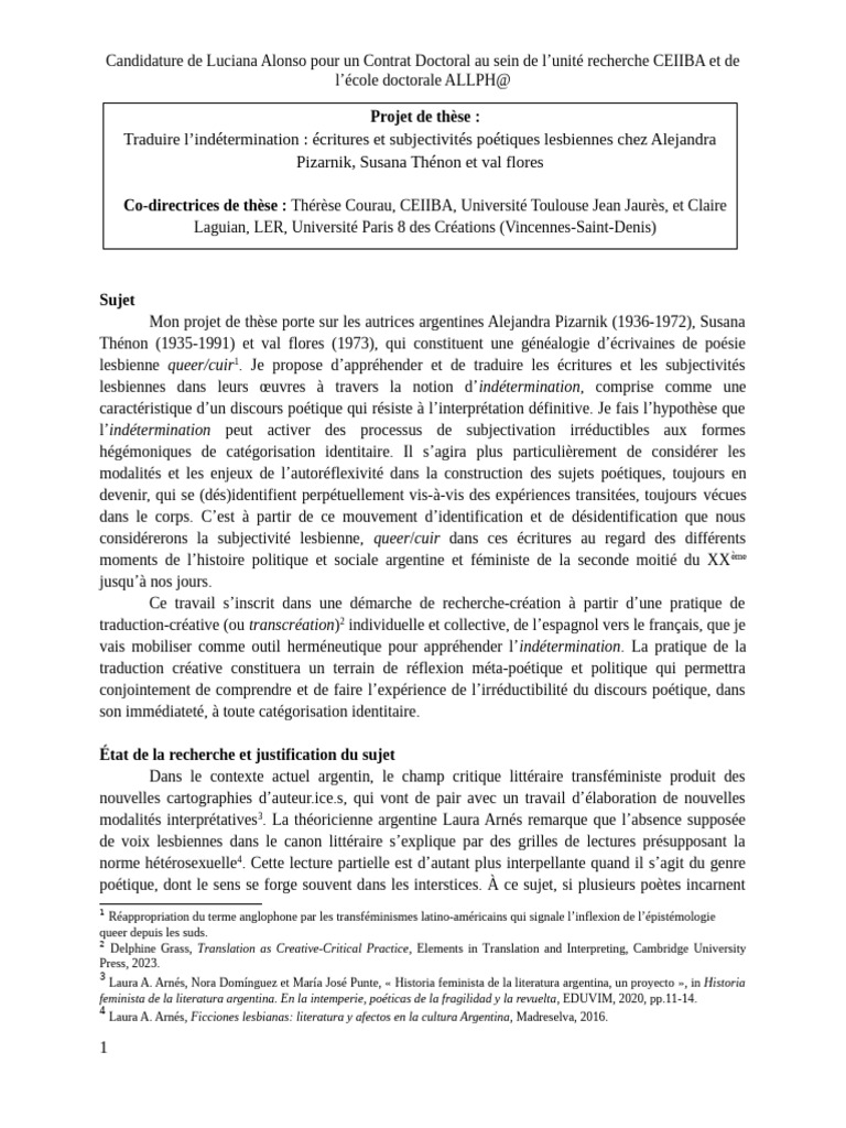 Traduire L'indétermination: Écritures Et Subjectivités Poétiques ...