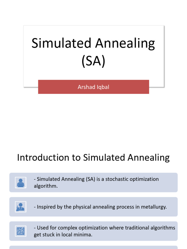 Simulated Annealing Detailed | PDF | Systems Analysis | Applied Mathematics