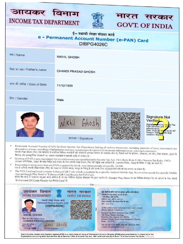 Pan Card | PDF