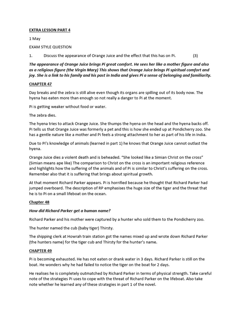 Extra Lesson Part 4 | PDF