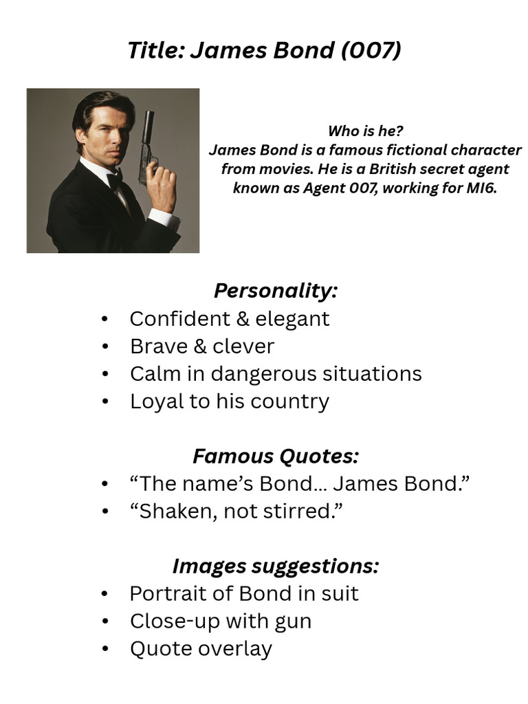Title James Bond | PDF