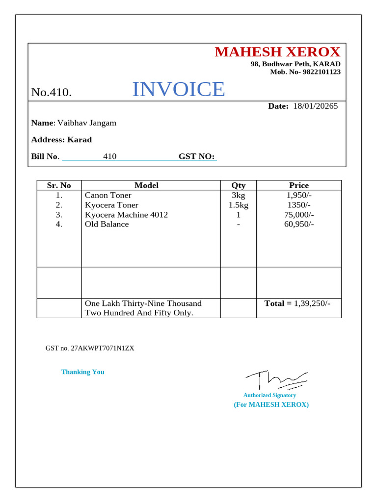 Invoice 409 | PDF
