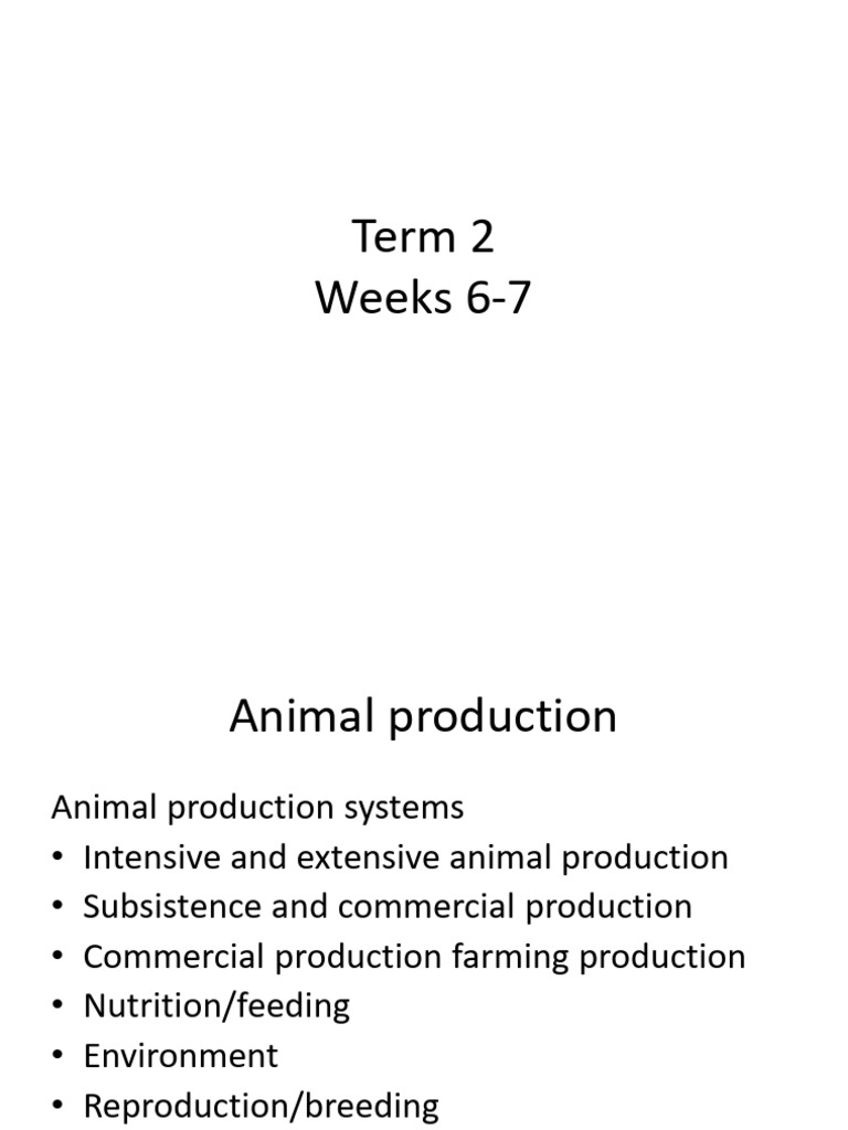 NOTES On Animal Production | PDF | Sheep | Cattle