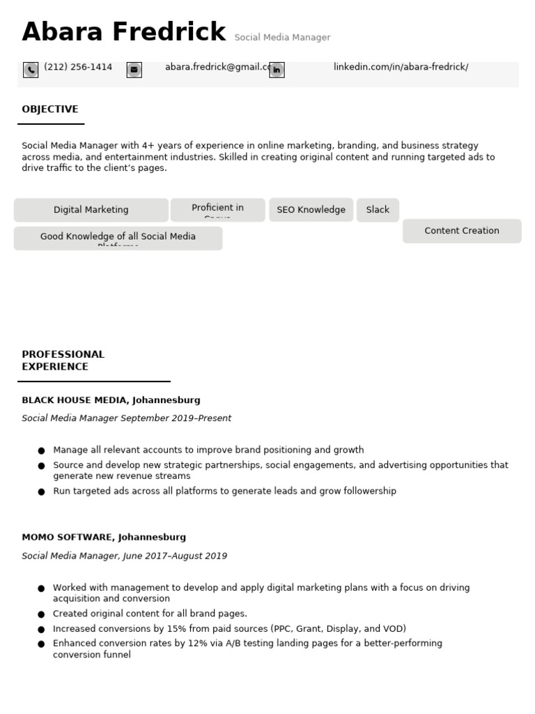 Mordern CV Template | PDF