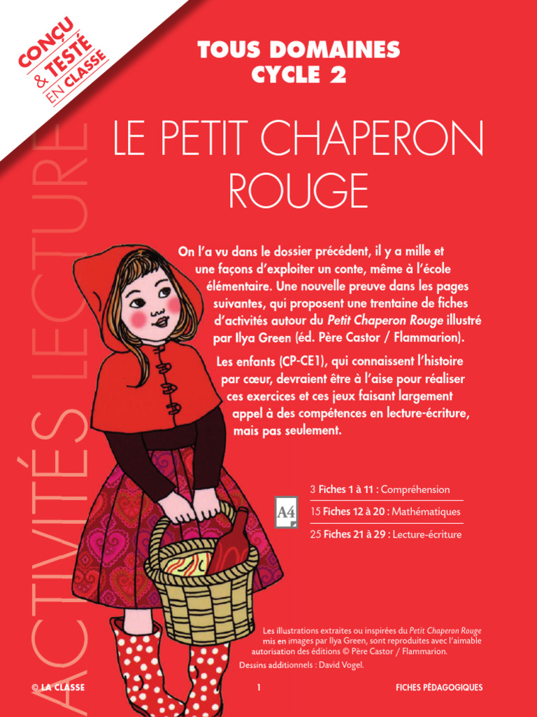 Fiche Pédagogique - Le Petit Chaperon Rouge | PDF | Le Petit Chaperon rouge