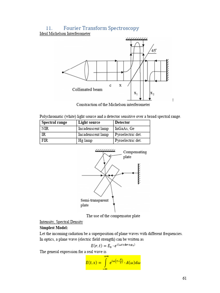 Spectroscopy 09 FourierSpectros | PDF