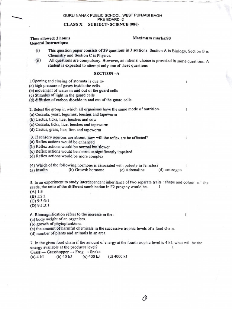 Science Class - 10 | PDF