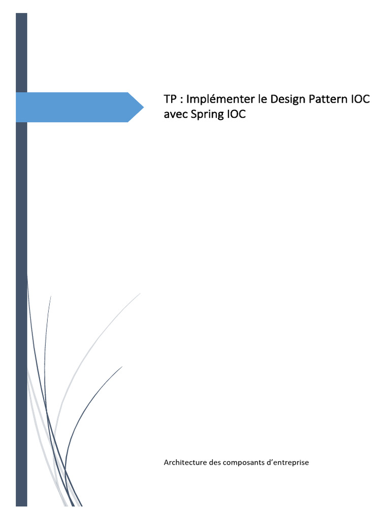 1 - TP 1 - Spring IOC | PDF | Java (Langage de programmation ...