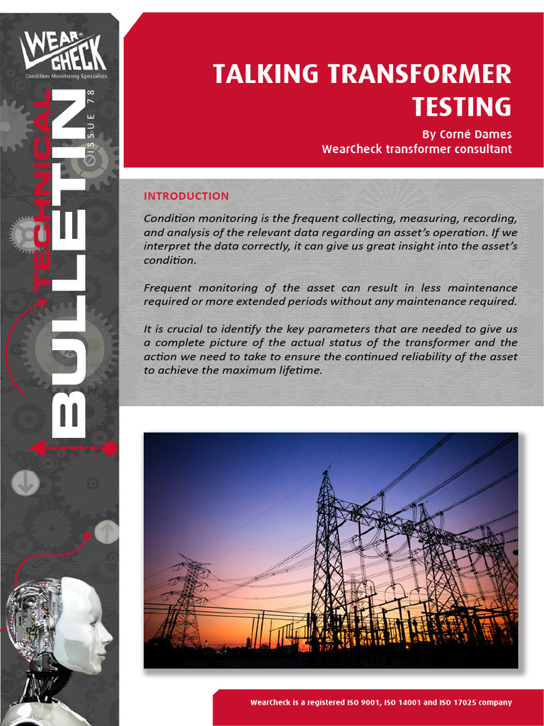 Talking Transformer Testing | PDF | Transformer | Water