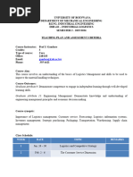 Advanced Diploma in Logistics Overview | PDF | Supply Chain | Logistics