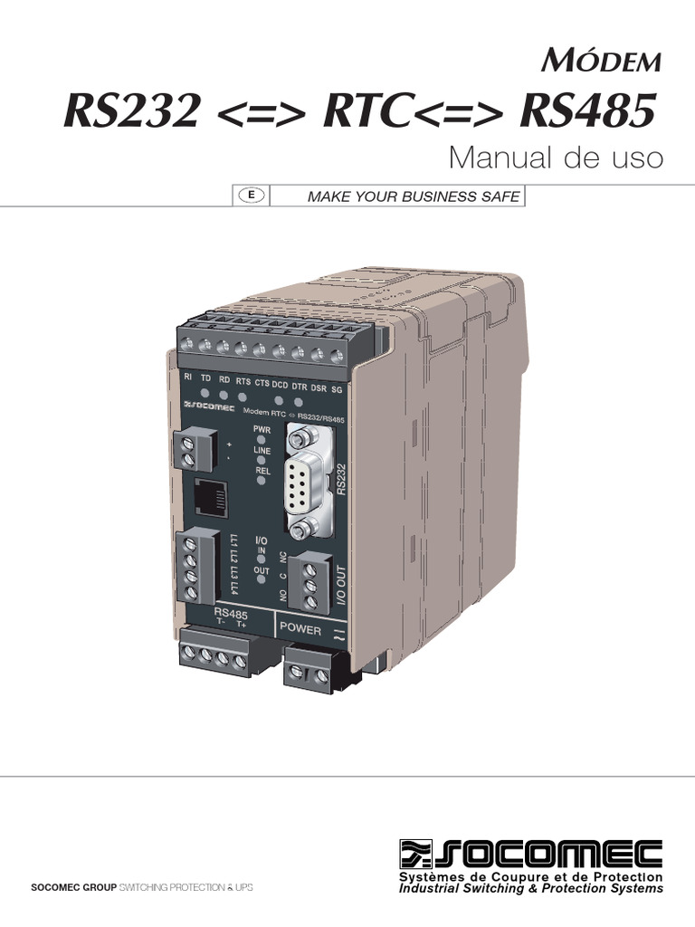 RS232 RTC RS485: Manual de Uso | PDF | Módem | Hertz