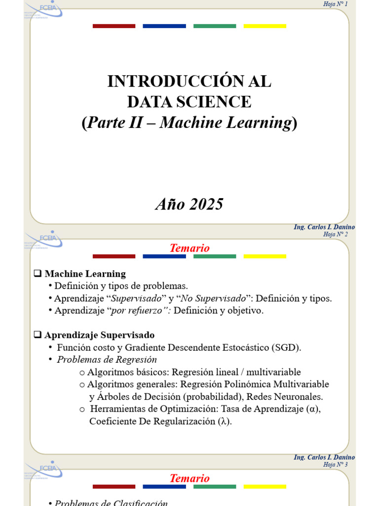04 - Data Science II - Machine Learning | PDF | Aprendizaje automático ...