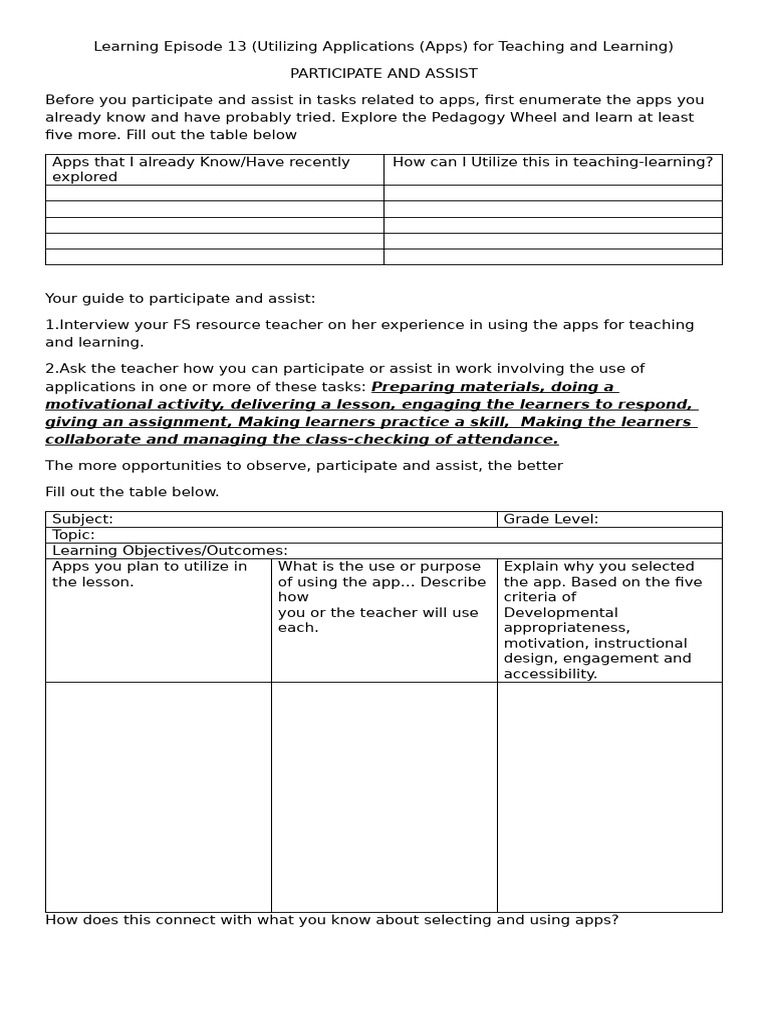 Field Study 2 Learning Episode 13 | PDF | Learning | Teachers