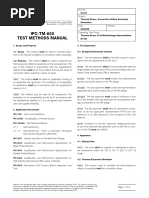 IPC-TM-650, Method 2.6.27 | PDF | Applied And Interdisciplinary