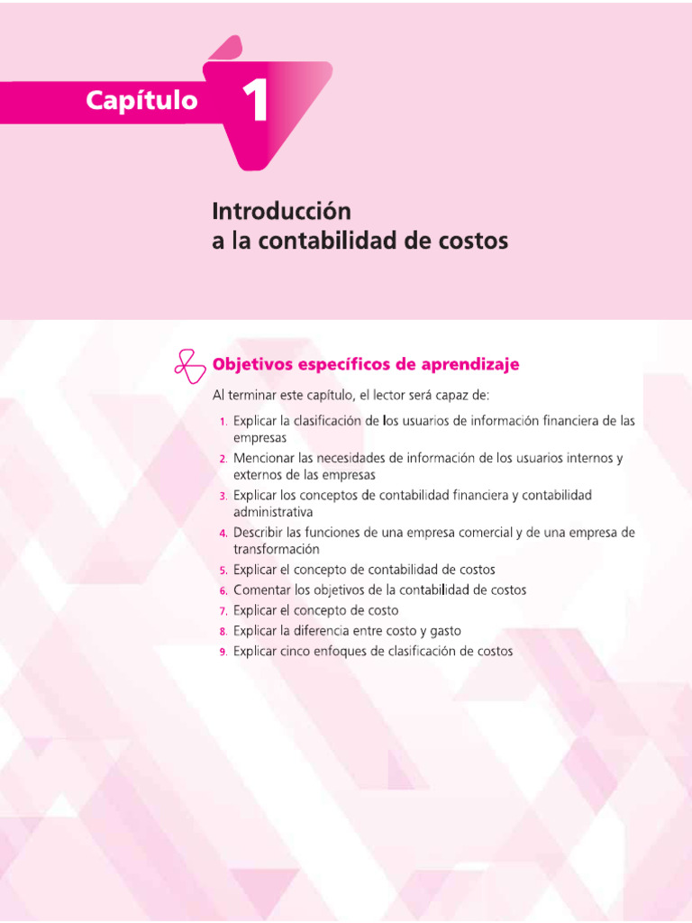 Cap. 1 Introducción A La Contabilidad de Costos-1 | PDF