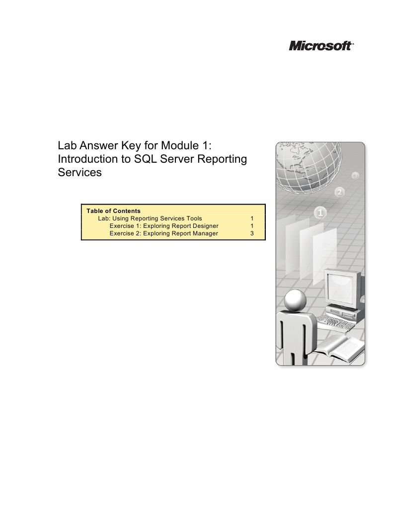 Lab Answer Key For Module 1: Introduction To SQL Server Reporting ...
