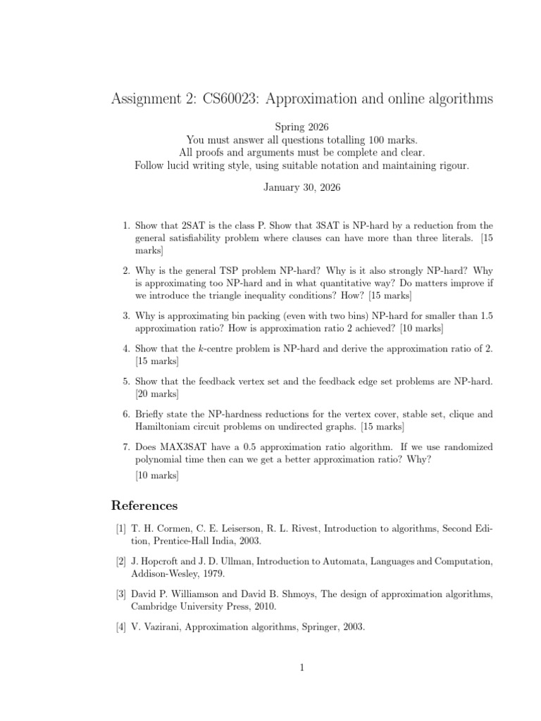 Assignment2 cs60023 2026 | PDF