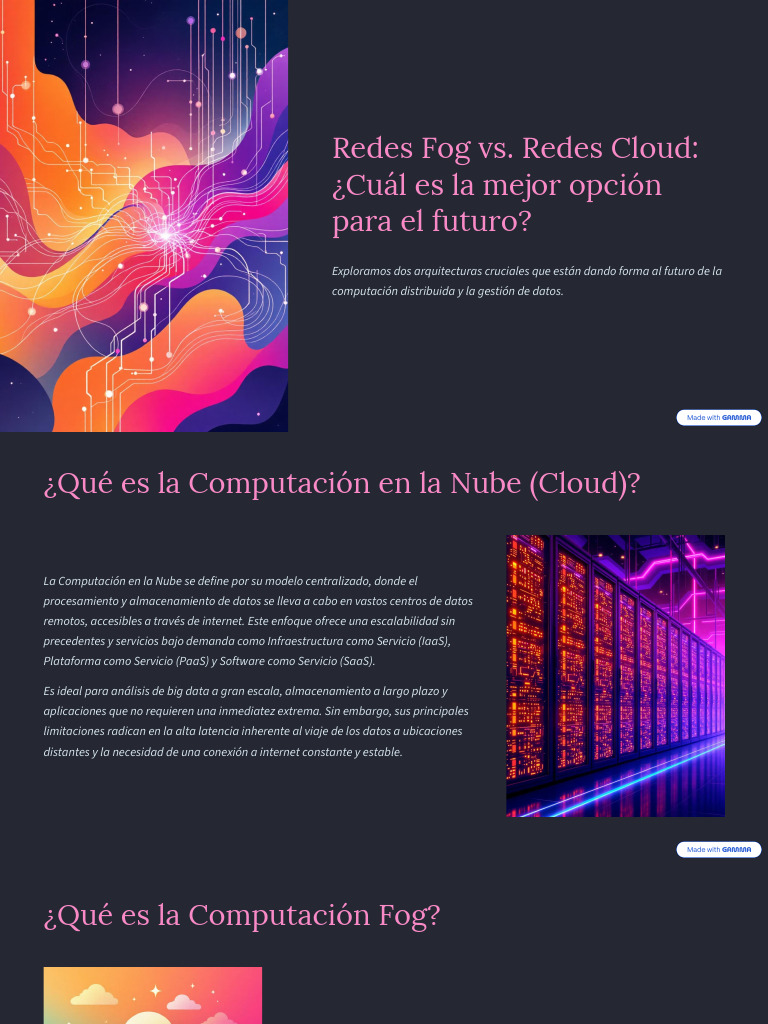 Redes Fog Vs Redes Cloud | PDF | Computación en la nube | Internet de ...