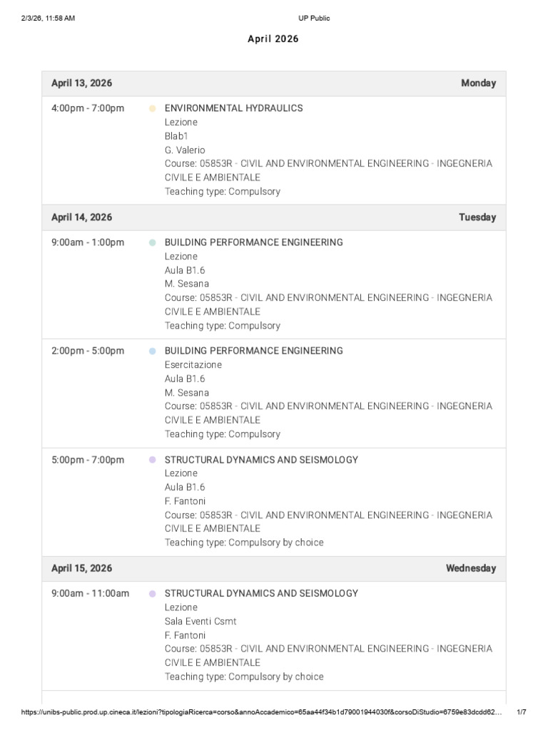 Study Plan (Apr) | PDF | Engineering | Civil Engineering