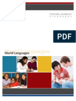 Colorado World Languages Academic Standards Approved 2010