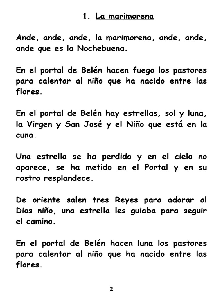 Villancicos | PDF | Navidad | María, madre de Jesús