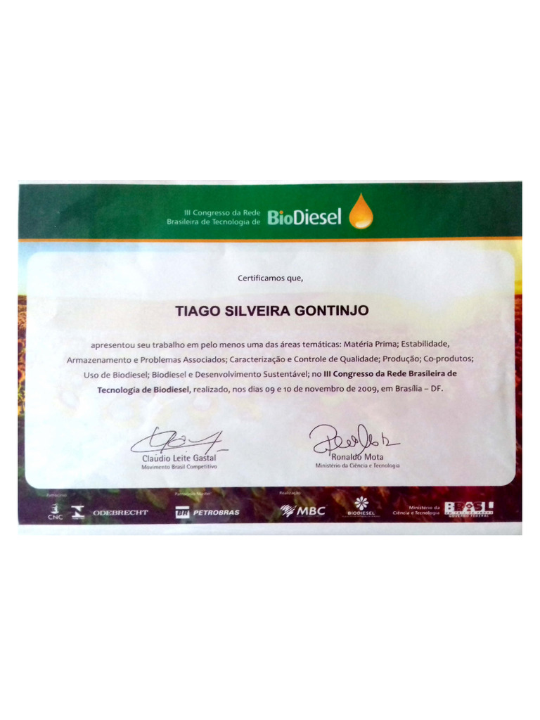 2009 RBTB Biodiesel | PDF