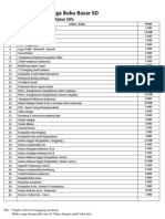 Daftar Harga Buku Bazar TK - SD