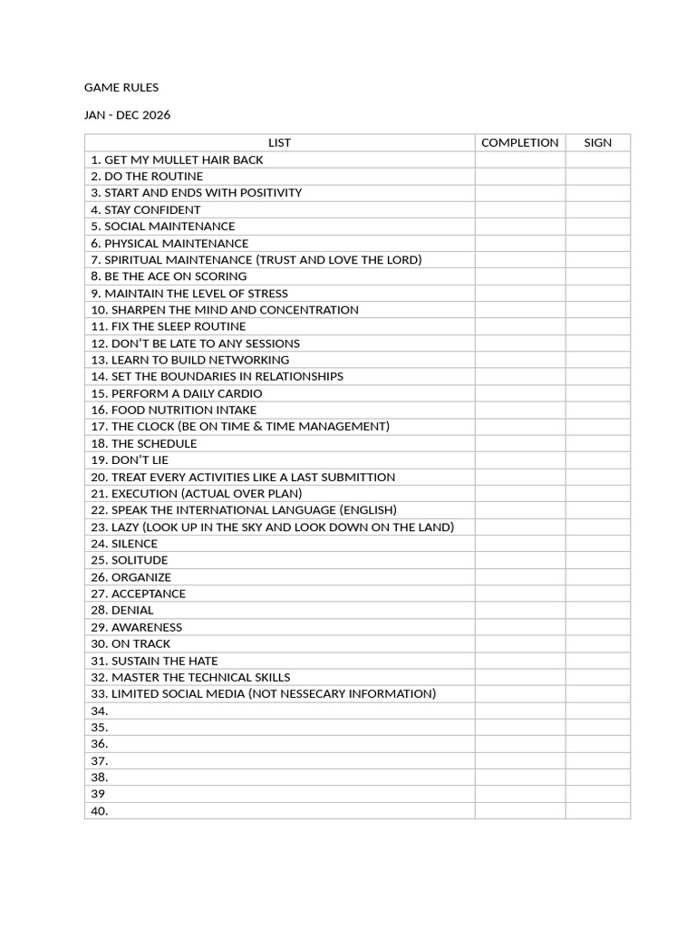 Game Rules | PDF