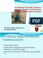 Norma Oficial Mexicana NOM-201-SSA1-2002, Productos y Servicios
