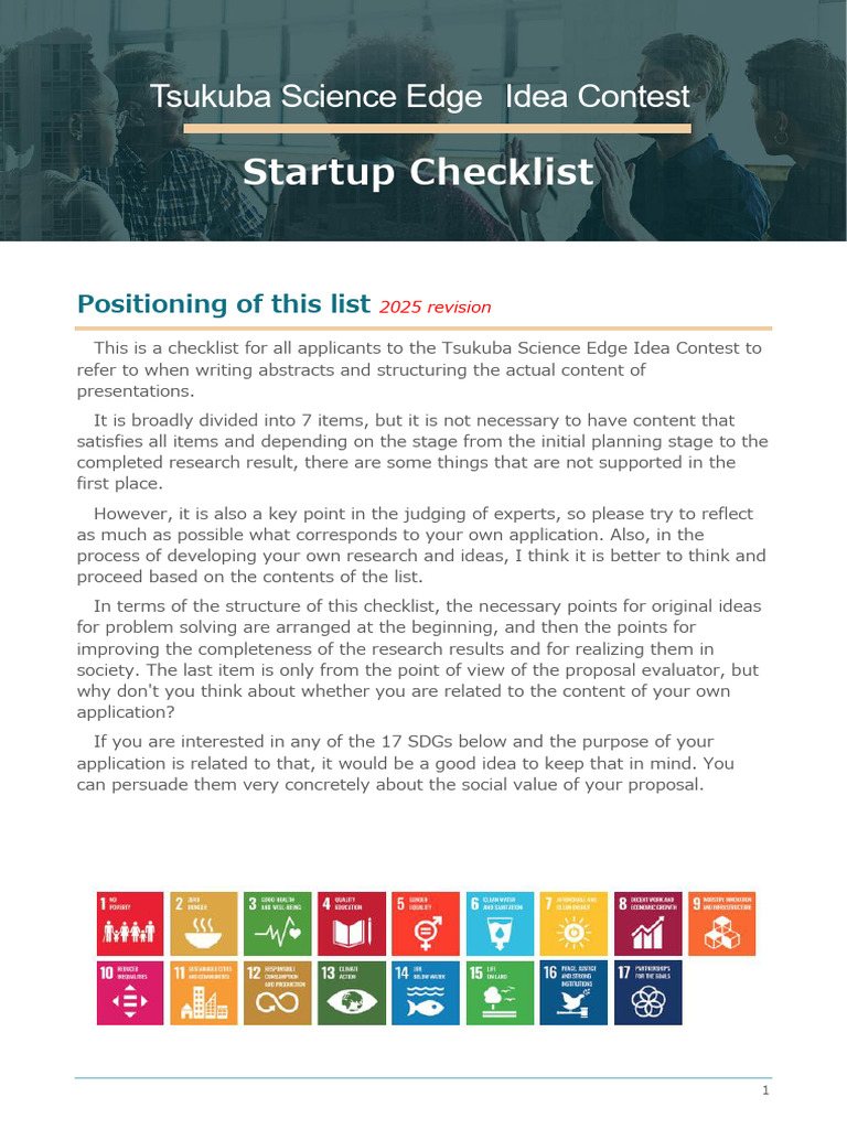 2025 Startup Checklist en | PDF | Curiosity | Idea