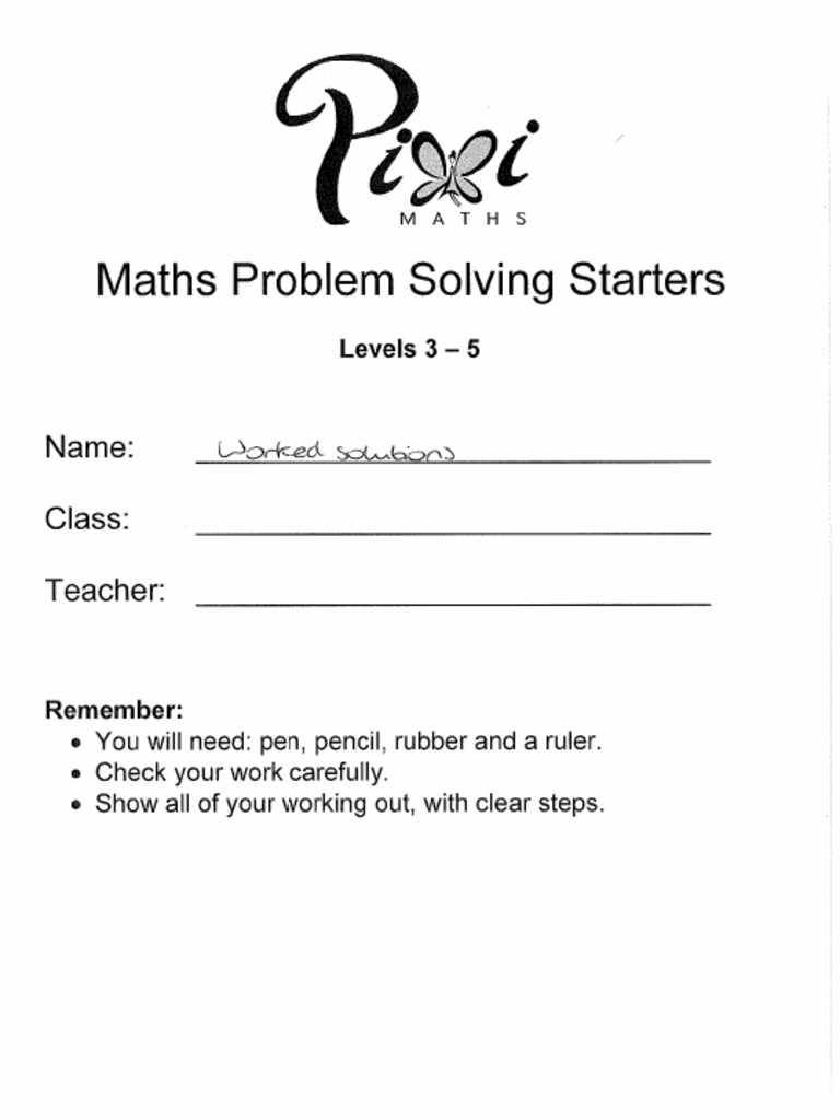3 To 5 Worked Solutions | PDF