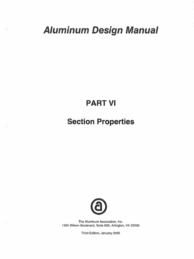 Part VI Section Properties | PDF