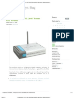 Configuracion Del Router Inalambrico DSL.2640T